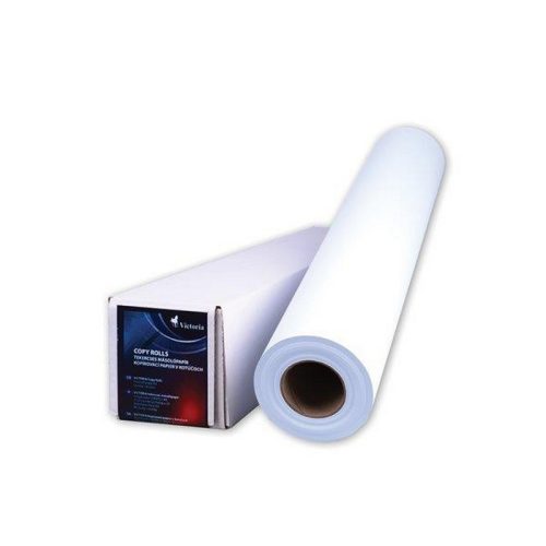 Másolópapír, tekercses, A2, 420 mm x 175 m x 76 mm, 80 g, VICTORIA PAPER