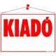 Információs tábla, 50x35 cm, "Kiadó"