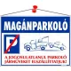 Információs tábla, 35x25 cm, "Magánparkoló"