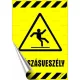 Információs matrica, 25x17,5 cm, "Csúszásveszély"