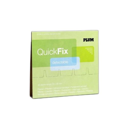 Sebtapasz utántöltő "Quick Fix", 45 darabos, kék, fémszálas, PLUM