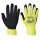 Védőkesztyű, nylon, latexhab, tenyerén mártott, S méret "Hi-Vis Grip", sárga