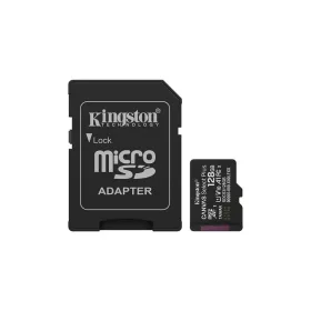   Memóriakártya, microSDXC, 128GB, C10/UHS-I/U1/V10/A1, Gen3, adapter, KINGSTON "Canvas Sele...