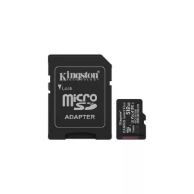   Memóriakártya, microSDXC, 512GB, C10/UHS-I/U3/V30/A1, Gen3, adapter, KINGSTON "Canvas Sele...