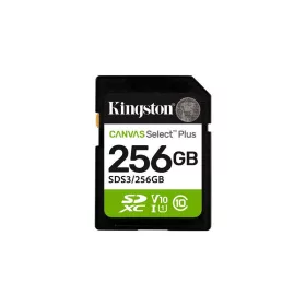   Memóriakártya, SDXC, 256GB, C10/UHS-I/U1/V10, Gen3, KINGSTON "Canvas Select Plus"