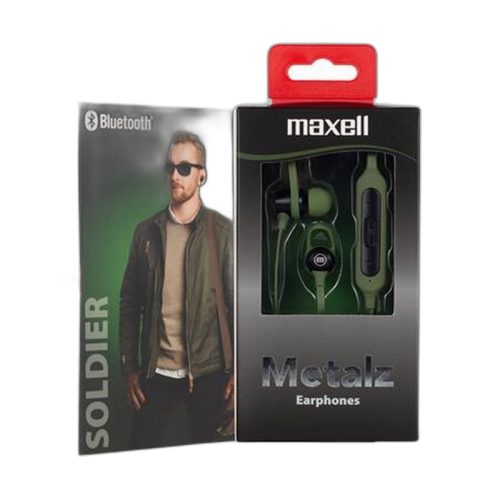 Fülhallgató, vezeték nélküli, Bluetooth 5.1, mikrofonnal, MAXELL "Metalz Soldier", khaki