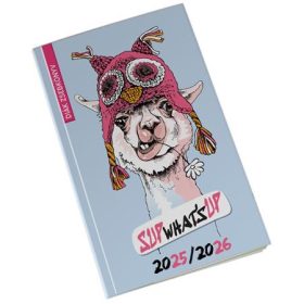 Diák zsebkönyv, heti, 2025/2026 tanév, REALSYSTEM, láma