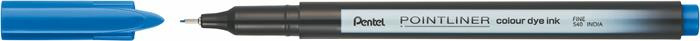 Tűfilc, 0,4 mm, PENTEL "Pointliner", jégkék