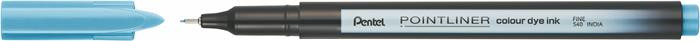 Tűfilc, 0,4 mm, PENTEL "Pointliner", tengerkék