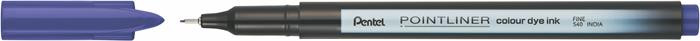Tűfilc, 0,4 mm, PENTEL "Pointliner", sötétlila