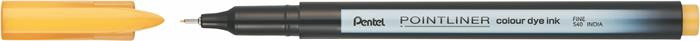 Tűfilc, 0,4 mm, PENTEL "Pointliner", okkersárga