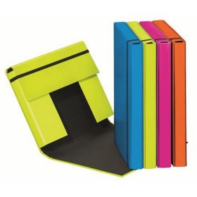   Gumis mappa, A5, 40 mm, karton, PAGNA "Trend", 5 különböző szín