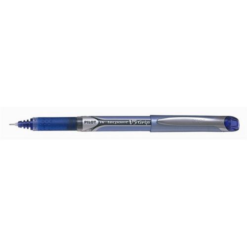 Rollertoll, 0,3 mm, tűhegyű, kupakos, PILOT "Hi-Tecpoint V5 Grip", kék