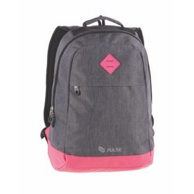   Hátizsák, notebook tartóval, PULSE "Bicolor", szürke-pink