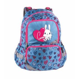   Hátizsák, anatómiai, PULSE "Anatomic Little Rabbit", kék-rózsaszín