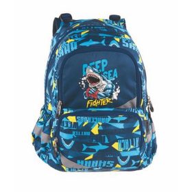   Hátizsák, anatómiai, PULSE "Anatomic Deep Sea Fighter", világoskék-sötétkék