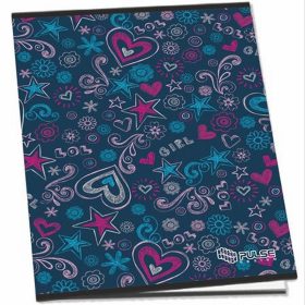   Füzet, tűzött, A5, vonalas, 52 lap, PULSE "Girls"