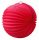 Lampion, kerek, 22 cm, piros