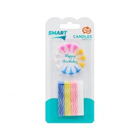 Gyertya, születésnapi, 24+12 db tartó