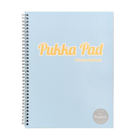 Spirálfüzet, A4, vonalas, 100 lap, PUKKA PAD "Pastel Jotta Pad", vegyes szín