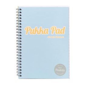   Spirálfüzet, A5, vonalas, 100 lap, PUKKA PAD "Pastel Jotta Pad", vegyes szín