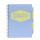 Spirálfüzet, A4, vonalas, 100 lap, PUKKA PAD "Pastel project book", vegyes szín