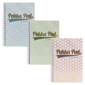   Spirálfüzet, A5, vonalas, 100 lap, PUKKA PAD "Haze Jotta", vegyes szín