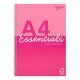 Spirálfüzet, A4, vonalas, 80 lap, PUKKA PAD "Unipad Essentials Jotta", vegyes