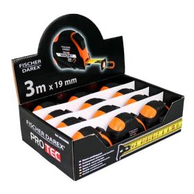 Mérőszalag, 3 m x 19 mm, mágneses, FISCHER DAREX