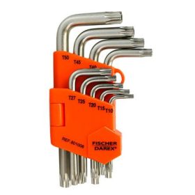 Torx kulcs készlet, 9 darabos, FISCHER DAREX