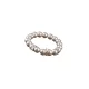 Karkötő, gyöngyházfehér SWAROVSKI® gyöngyből, fehér rondella kristállyal, 10mm, ART CRYSTE...