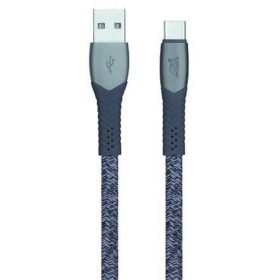   USB kábel, USB - USB-C, 1,2 m, RIVACASE "PS6102", szürke