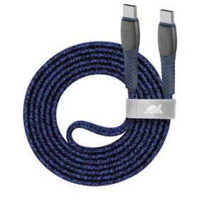   USB kábel, USB-C - USB-C, 1,2 m, RIVACASE "PS6105", kék