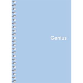   Spirálfüzet, A6, kockás, 80 lap, PP borító, SHKOLYARYK "Genius Pastel", vegyes