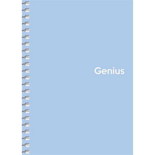 Spirálfüzet, A6, kockás, 80 lap, PP borító, SHKOLYARYK "Genius Pastel", vegyes