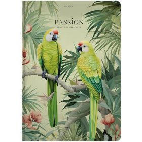   Jegyzetfüzet, A4, kockás, 80 lap, keményfedeles, SHKOLYARYK "Live with Passion"