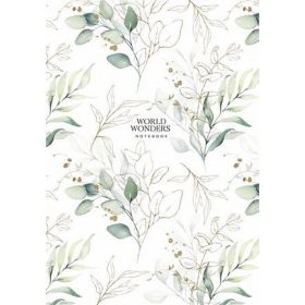   Jegyzetfüzet, A4, vonalas, 80 lap, keményfedeles, SHKOLYARYK "World Wonders", vegyes