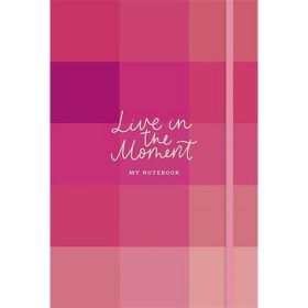   Jegyzetfüzet, A5, vonalas, sima, pontrácsos, 96 lap, keményfedeles, SHKOLYARYK "Live in th...