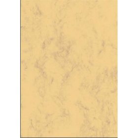   Előnyomott papír, kétoldalas, A4, 200 g, SIGEL, homokbarna, márványos