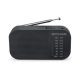 Rádió, hordozható, MUSE, "M-025R", fekete