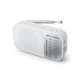 Rádió, hordozható, MUSE, "M-025RW", fehér