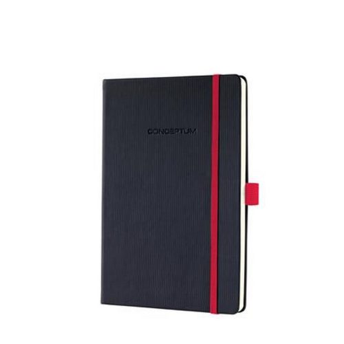 Jegyzetfüzet, exkluzív, A5, kockás, 97 lap, keményfedeles, SIGEL "Conceptum Red Edition", ...