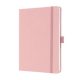 Jegyzetfüzet, exkluzív, A5, vonalas, 96 lap, keményfedeles, SIGEL "Jolie", világos rózsasz...