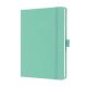 Jegyzetfüzet, exkluzív, A5, vonalas, 96 lap, keményfedeles, SIGEL "Jolie", mentazöld