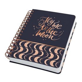   Spirálfüzet, 168x215 mm, pontrácsos, 120 lap, keményfedeles, SIGEL "Jolie", Moonlight Melo...