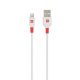 Töltőkábel, USB-A/Lightning (Apple),  1,2m, SKROSS, fehér