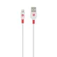 Töltőkábel, USB-A/Lightning (Apple),  1,2m, SKROSS, fehér