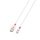 Töltőkábel, USB-A/Lightning (Apple),  2m, SKROSS, fehér