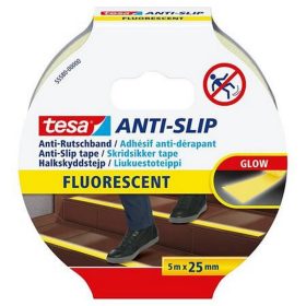   Csúszásgátló szalag, 25 mm x 5 m, TESA "Anti-Slip", fluoreszkáló