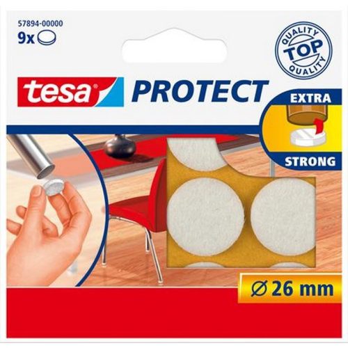 Filckorong, karcolásgátló, 26 mm, TESA "Protect®", fehér